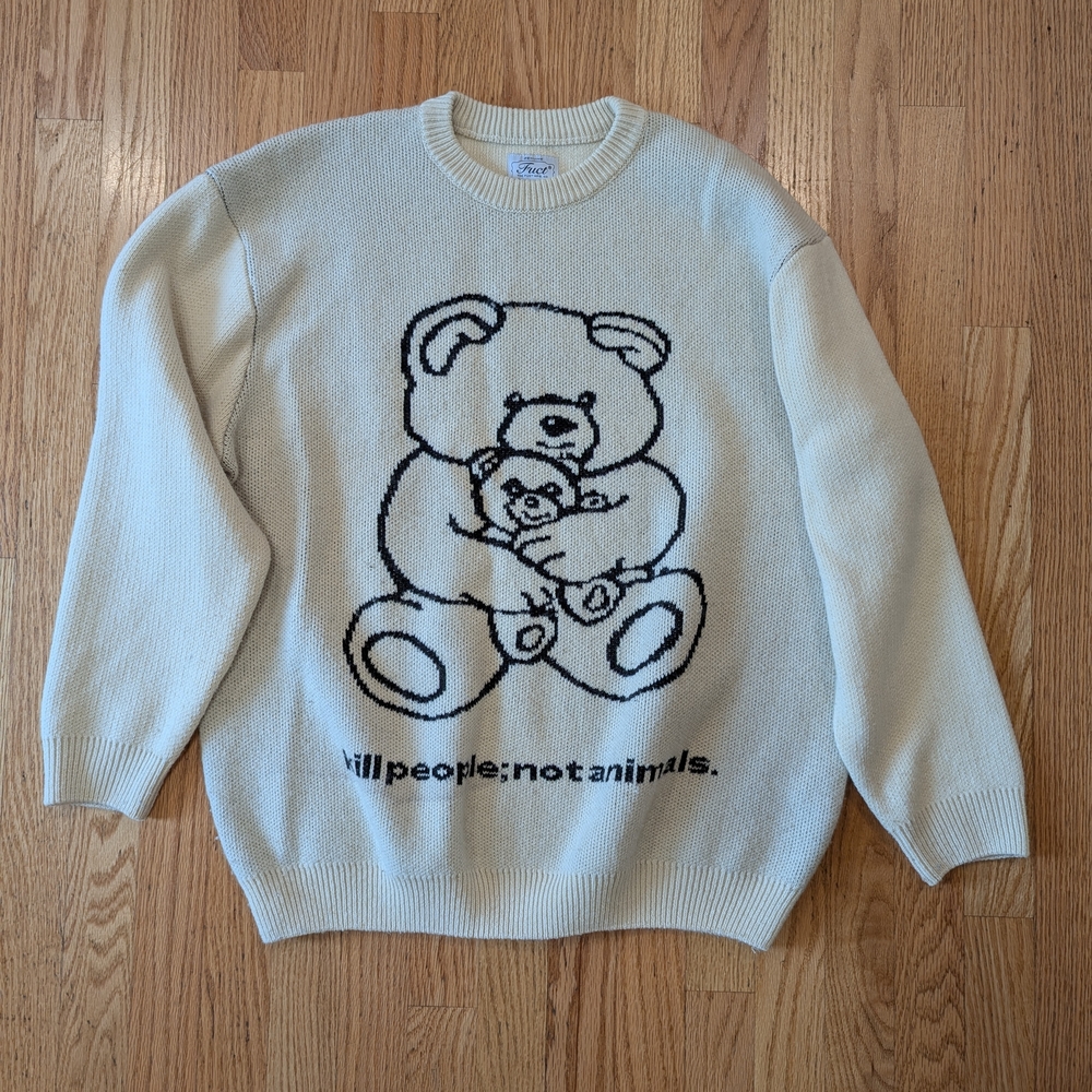 FUCT Sweater KPNA Cream and Black Limited Release